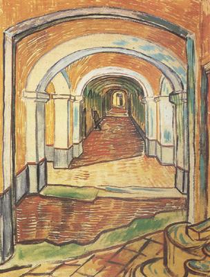 Vincent Van Gogh Corrdor in Saint-Paul Hospital (nn04) china oil painting image
